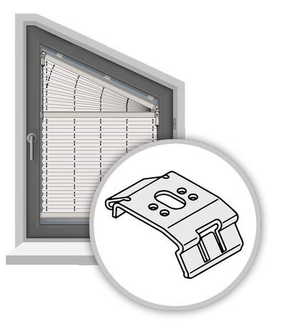 Glasleistenmontage Verschraubt F Slope 2 Links