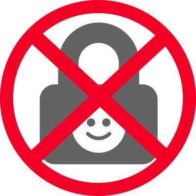 Kindersicherheit Nein