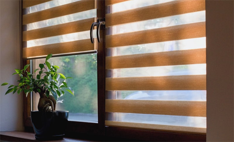 Doppelrollo Farbübersicht und Stoffübersicht. Duo Stoffe mit Muster oder Struktur
