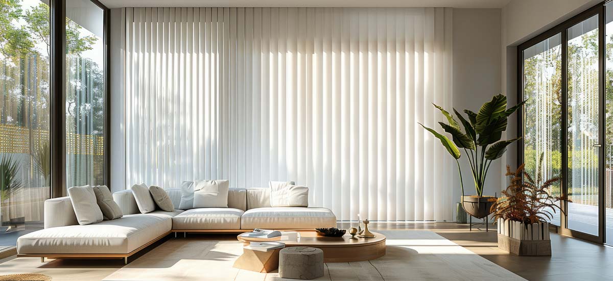 Lamellenvorhang für Wohnzimmer und Galerie kaufen.