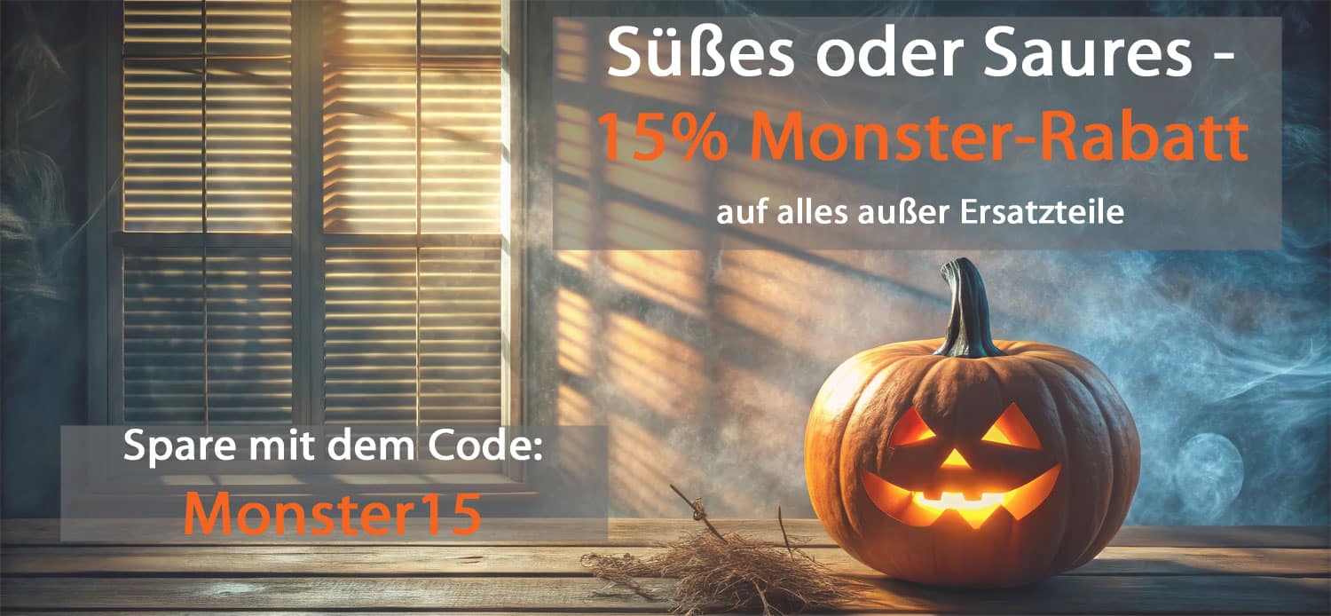 Rabatte - Monsterrabatt Aktion mit 15% auf alles.