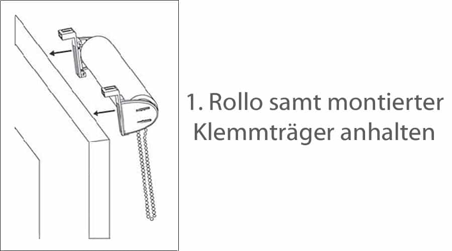 Rollo ohne Bohren mit Klemmträgern montieren - Teil 1