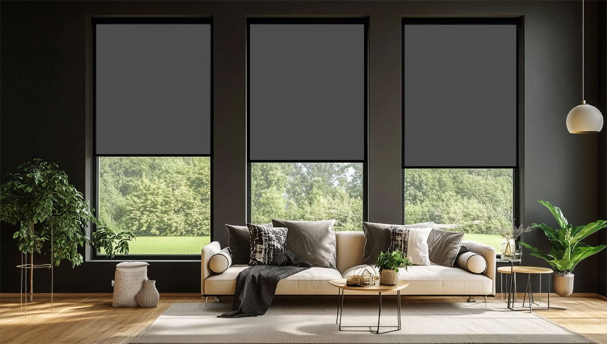 Rollos mit seitlicher Führungsschiene auf Maß bei dersonnenschutz.de