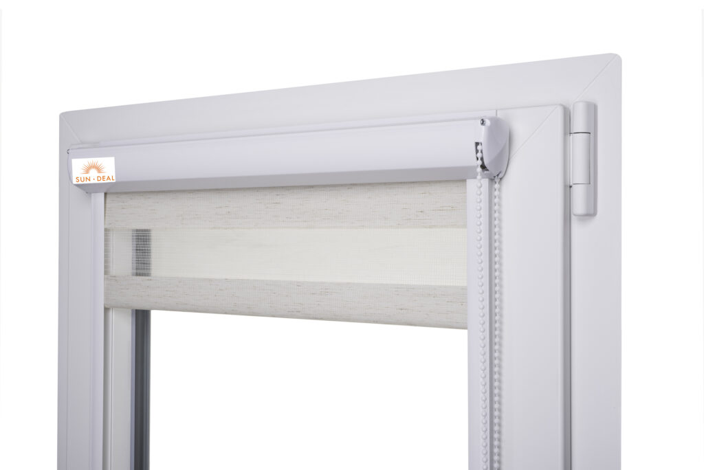 SunDeal® Doppelrollo mit Kassette ohne Bohren