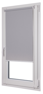 Mini Rollo auf dem Fensterflügel geklemmt oder verschraubt.