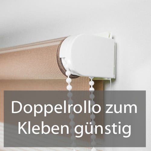 Doppelrollos günstig kleben