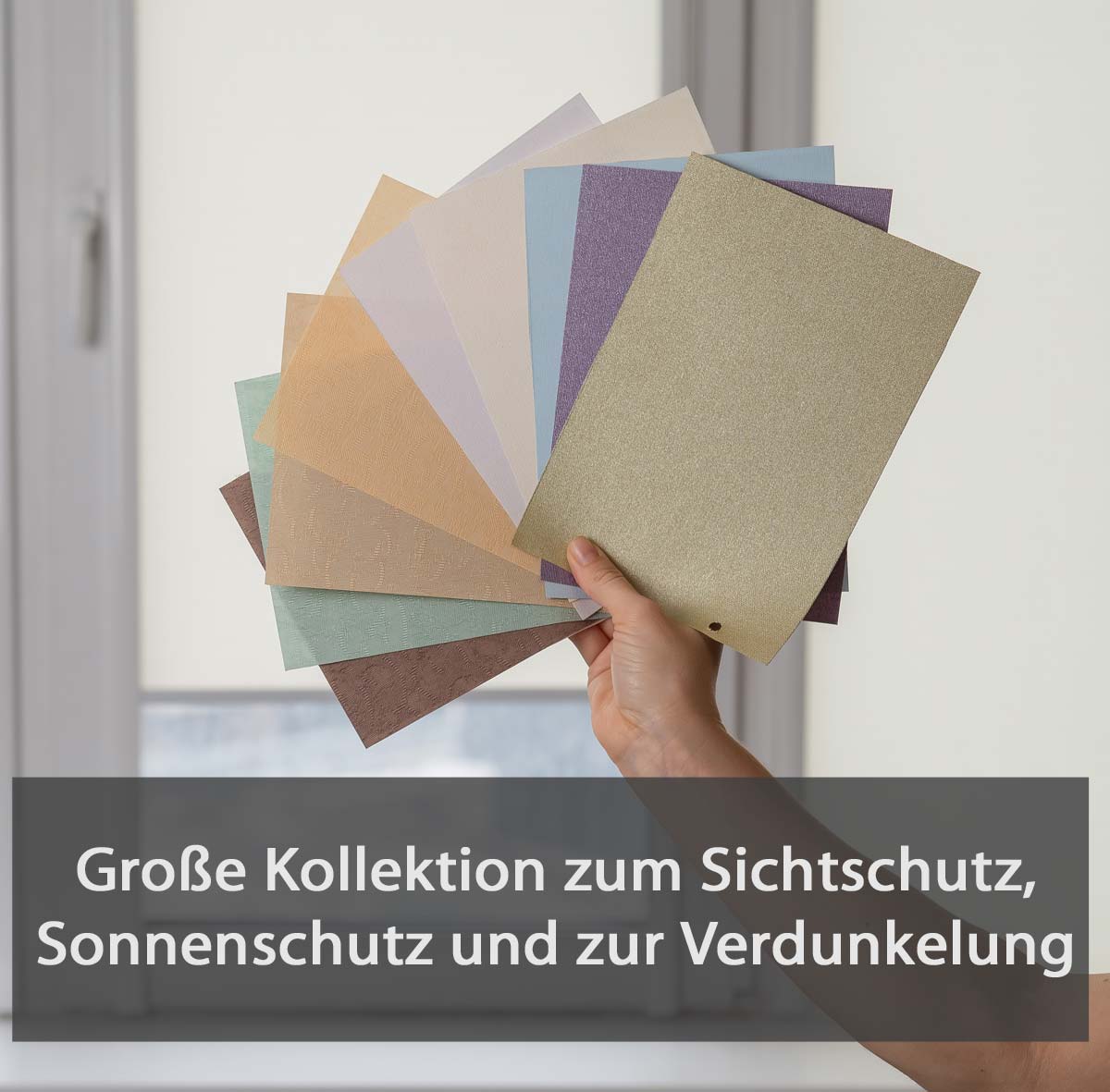 Entdeckt die riesige Stoffvielfalt für Sichtschutz, Sonnenschutz und Verdunkelung mit Rollos.
