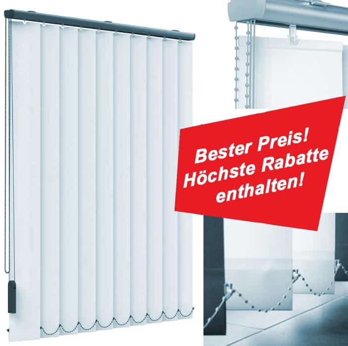 Classic Lamellenvorhang günstig nach Maß - Günstige Lamellen direkt vom Hersteller.