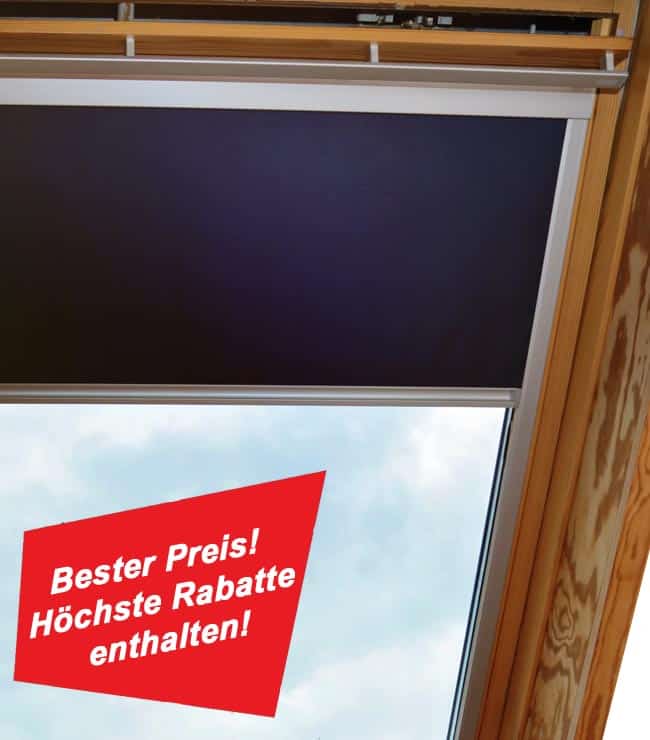 Verdunkelungsrollos passend für Dachfenster sind eine günstige und effektive Lösung zur Beschattung und zum Hitzeschutz.