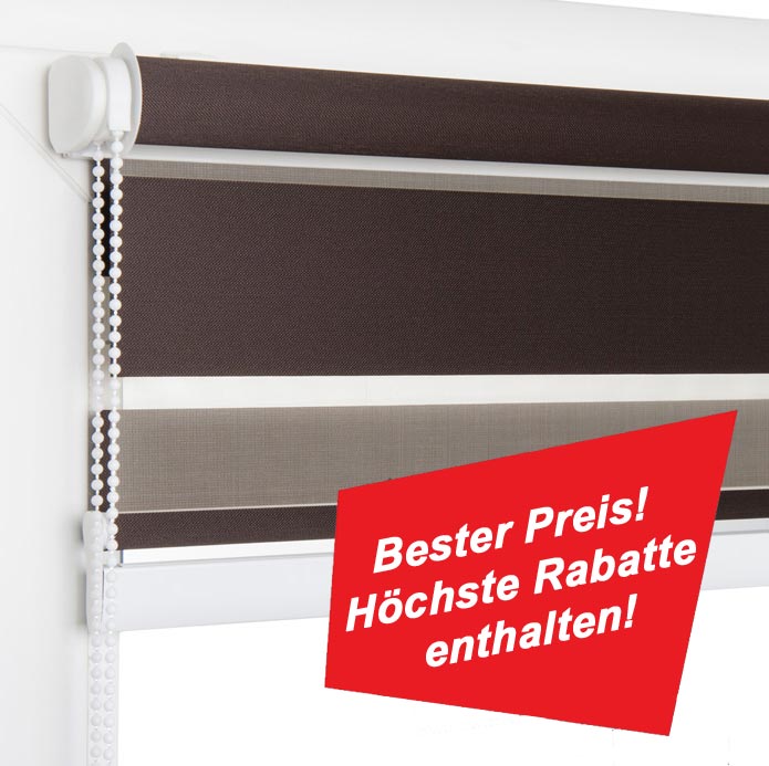 SunDeal Doppelrollos - Dou Rollos zum unschlagbaren Preis direkt vom Hersteller.