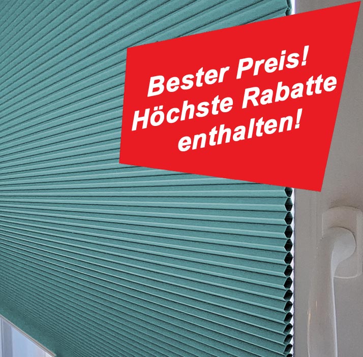 Wabenplissee nach Maß zum günstigsten Preis online kaufen.