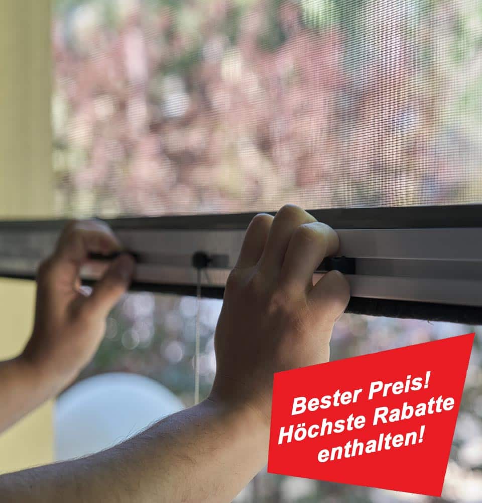 Insektenschutz nach Maß für Fenster und Türen mit preiswerten Rollos oder Spannrahmen
